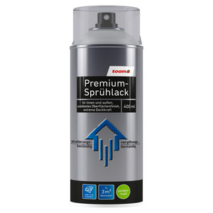 toom Premium-Sprühlack seidenmatt lichtgrau 400 ml