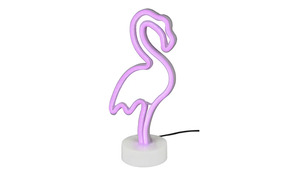 LED Tischleuchte "Flamingo" ¦ weiß ¦ Maße (cm): B: 15 H: 30 Lampen & Leuchten > Innenleuchten > Tischlampen - Sconto