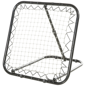 HOMCOM Baseball Rebounder Kickback Tor Rückprallwand Netz Rückprall Faltbar Metall+PE Schwarz 78 x 8