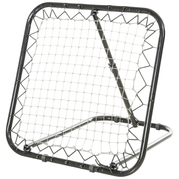 Bild 1 von HOMCOM Baseball Rebounder Kickback Tor Rückprallwand Netz Rückprall Faltbar Metall+PE Schwarz 78 x 8