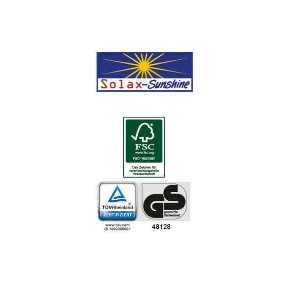 Bild 2 von Solax-Sunshine Geflecht-Stapelstuhl "Genua", Grau-Anthrazit SE