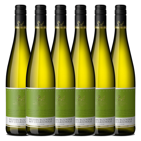 Bild 1 von Winzer vom Weinsberger Tal Weissburgunder mit Chardonnay Qualitätswein feinherb 0,75 l 6er Karton