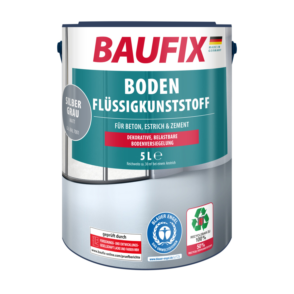 Bild 1 von Baufix Boden-Flüssigkunststoff, Mittelgrau