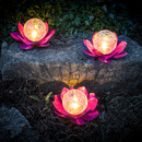 Bild 2 von I-Glow LED-Solar Lotusblume - 3er Set