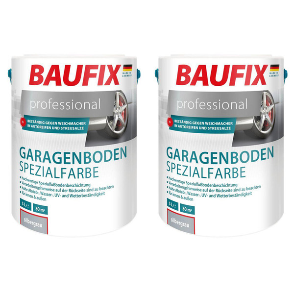 Bild 1 von BAUFIX professional Garagenboden Spezialfarbe silbergrau 5l - 2er Set