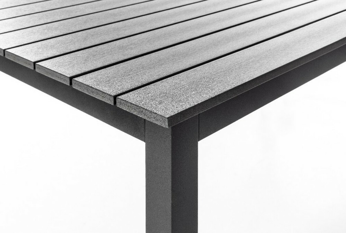 Bild 2 von Solax-Sunshine Alu-Gartentisch "Genua", Grau-Anthrazit SE