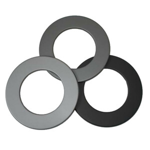 Rosette Ø155mm Senotherm lackiert schwarz metallic