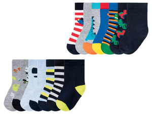 lupilu Kleinkinder Jungen Socken, 7 Paar, mit Bio-Baumwolle
