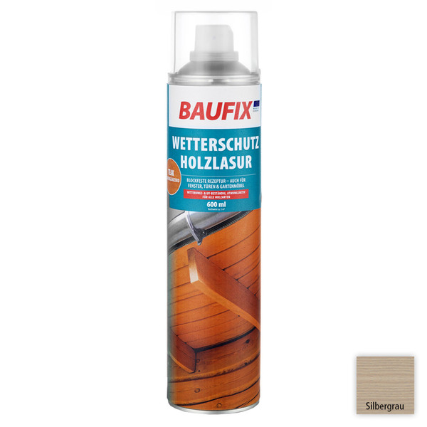 Bild 1 von Baufix Wetterschutz-Holzlasur-Spray - Silbergrau