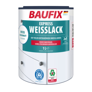 Baufix Express Weißlack, Seidenmatt