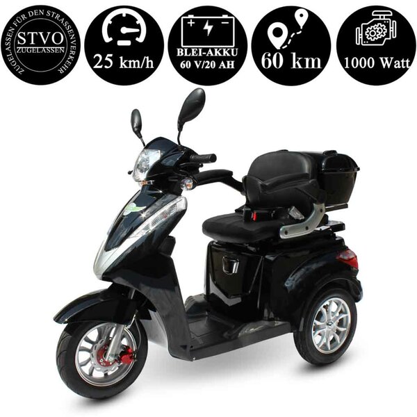 Bild 2 von ECO ENGEL 501 Schwarz, 25 km/h Seniorenmobil