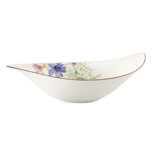 Villeroy & Boch Salatschüssel fine china keramik , 1041013130 , Multicolor, Weiß , Floral , 0034070372