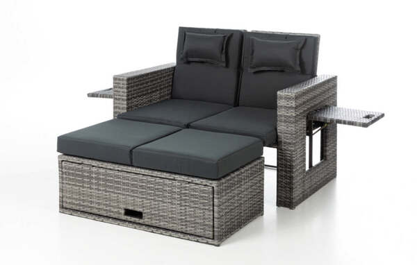 Bild 2 von HC Garten & Freizeit 3 in 1 Multifunktionsliege inkl. Kissen