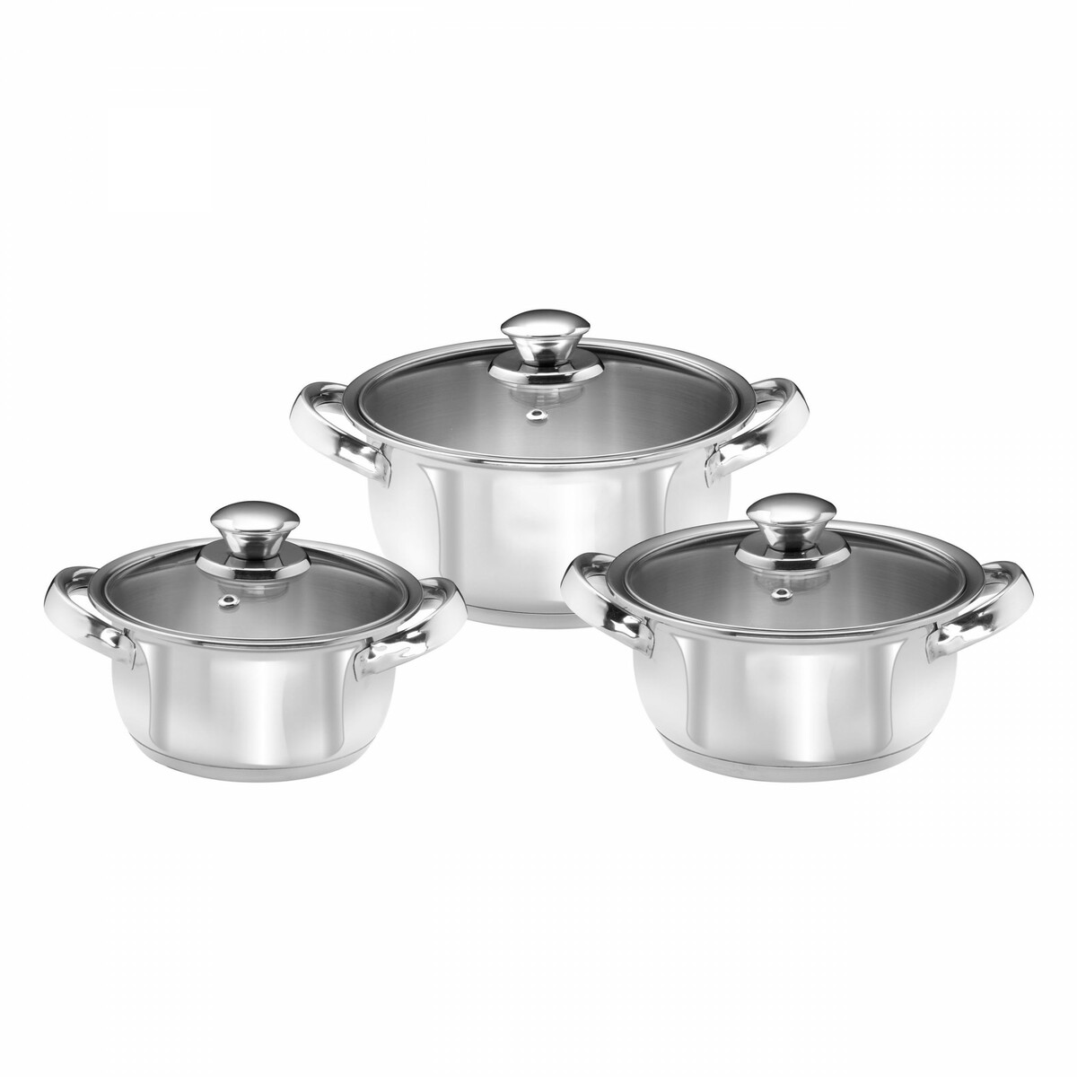 Bild 3 von KING Kochtopfset Trio 3 teilig mit Deckel / Edelstahl