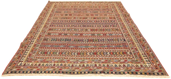 Bild 1 von morgenland Wollteppich Afshar Sirjan Teppich handgeknüpft 0, rechteckig, 8 mm Höhe, handgeknüpft