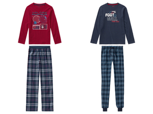 pepperts Kinder Jungen Pyjama, Single-Jersey-Qualität