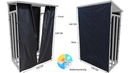 Bild 2 von Grasekamp Wetterschutz Set Front und Rückwand zu  Kaminholzunterstand M 130 x 60 x 150 cm  Polyester