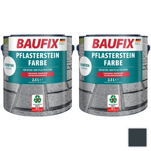Baufix Pflasterstein-Farbe, Anthrazit - 2er-Set