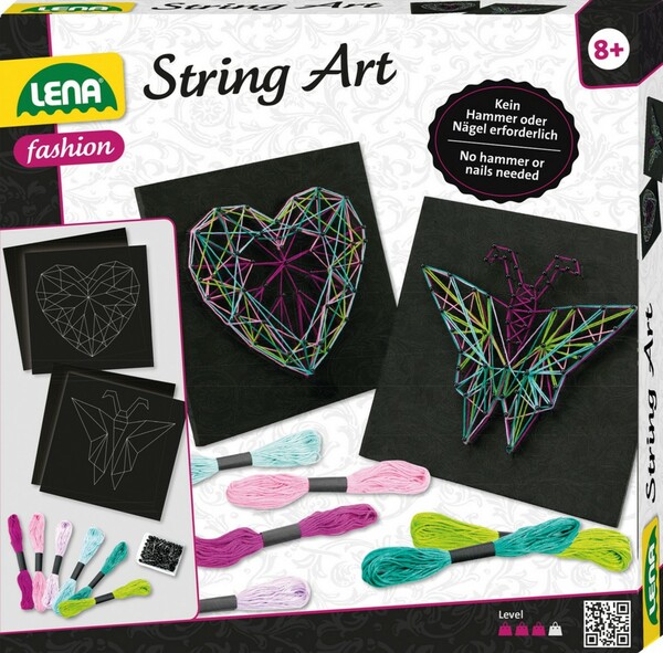 Bild 1 von LENA® String Art Schmetterling & Herz