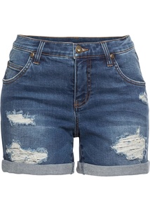 Jeans-Shorts mit Destroy- Effekten