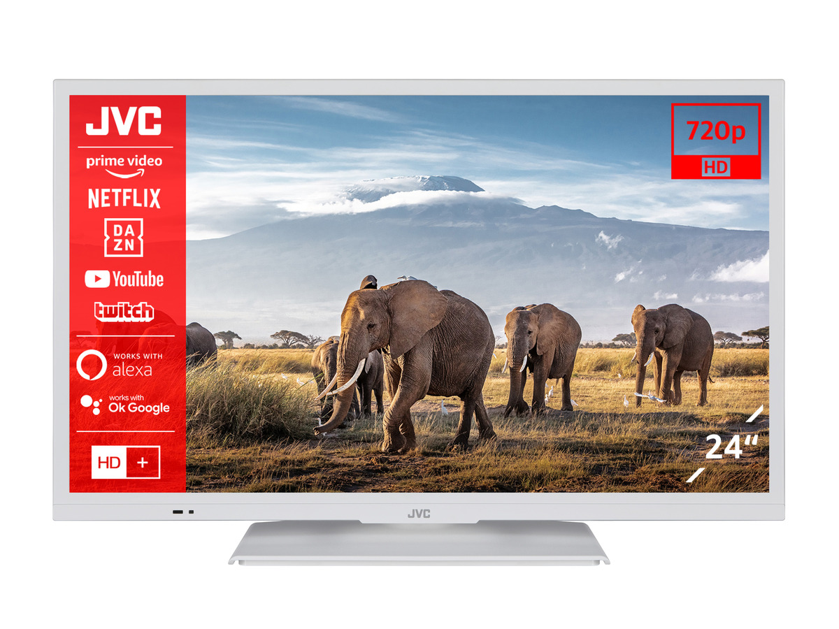 Bild 1 von JVC Fernseher »LT-24VH5156W« Smart TV 24 Zoll HD-Ready weiß