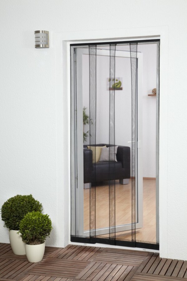 Bild 1 von Powertec Fiberglas-Insektenschutz-Vorhang 100x220cm anthrazit