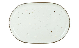 Peill+Putzler Servierplatte 40 cm  Siena weiß Steinzeug Maße (cm): B: 27 Geschirr & Besteck