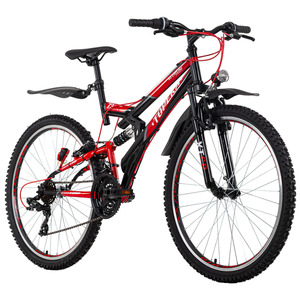KS Cycling Mountainbike ATB 26" Topeka schwarz-rot RH 48 cm
