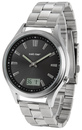 Bild 1 von Zeit-Bar Funk-Armbanduhr mit Datums- und Sekundenanzeige, Edelstahl-Uhrband