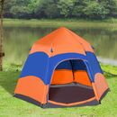 Bild 3 von Outsunny Quick-Up-Zelt Doppelwandzelt Outdoor Familienzelt Pop-Up für 4–6 Personen 4 Jahreszeiten wa