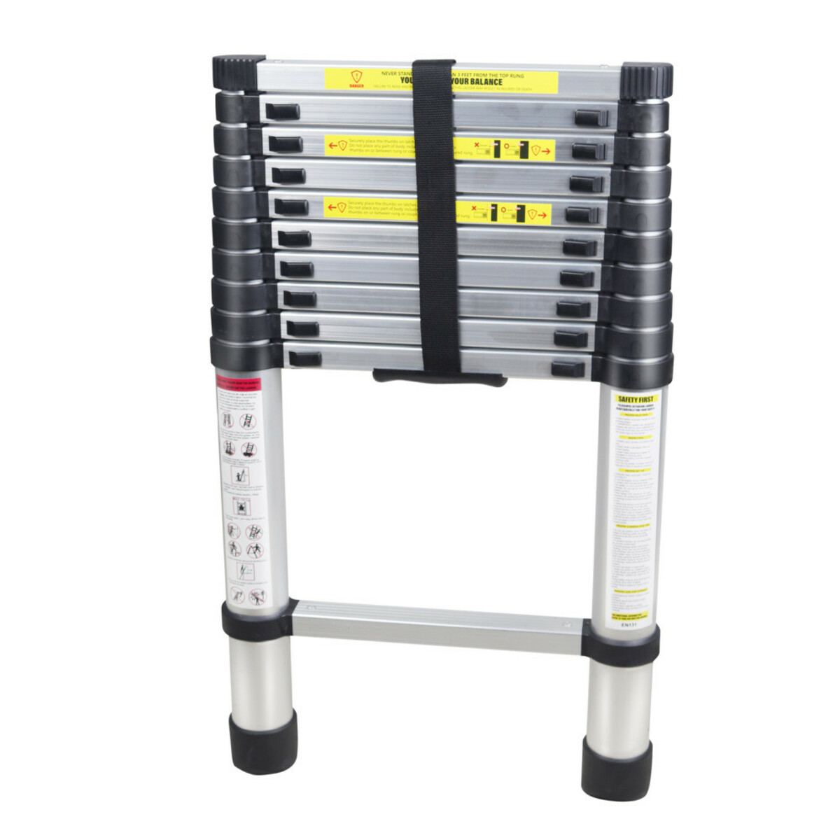 Bild 1 von AquaLaser Teleskopleiter 3,2 m ausziehbar mit 11 Streben