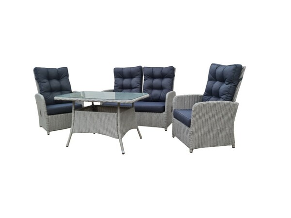 Bild 2 von HC Garten & Freizeit Dining Set 9tlg. Lounge inkl. Sicherheitsglasplatte