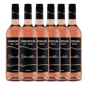 Rebenschätze Schwarzriesling Rosé Qualitätswein trocken 6er Karton