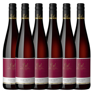 Winzer vom Weinsberger Tal Samtrot Qualitätswein feinherb 0,75 l 6er Karton