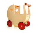 Bild 1 von MOOVER Toys - Dänischer Designer Holz-Puppenwagen (natur) / dolls pram natural
