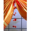 Bild 2 von Bella Casa Dekokette, Raffkette für Gardinen, Vorhänge - rubinrot