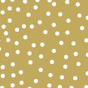 Braun & Company Servietten Motiv White Dots gold
, 
40 x 40 cm, 20er Pack