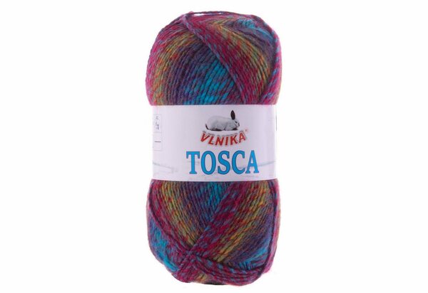 Bild 1 von VLNIKA »100g Strickgarn Tosca Strick-Wolle mehrfarbig bunt Handstrickgarn Selbstmusternd Farbwahl« Häkelwolle, 301 mehrfarbig