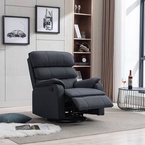 Happy Home TV Sessel mit verstellbaren Relaxfunktion & 360° Grad Dreh- und Schaukelfunktion schwarz
