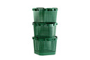Bild 3 von GreenLife Uni-Korb 25 kg, 3 Stück, drehstapelbar, grün