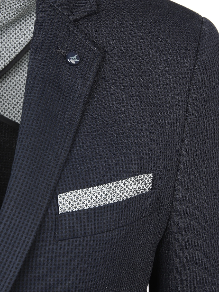 Bild 4 von Herren Jerseysakko in Waffeloptik
                 
                                                        Blau