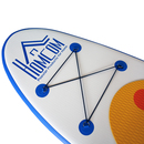 Bild 4 von HOMCOM Aufblasbares Surfbrett Surfboard Stand Up Board mit Paddel Rutschfest Inkl. Ausrüstung Weiß 3
