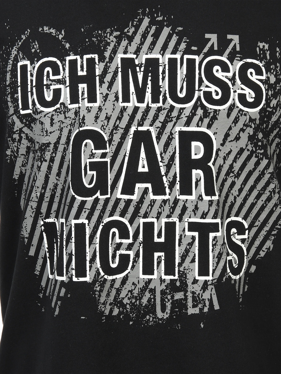 Bild 3 von Herren Arbeitsshirt mit Frontspruch
                 
                                                        Schwarz