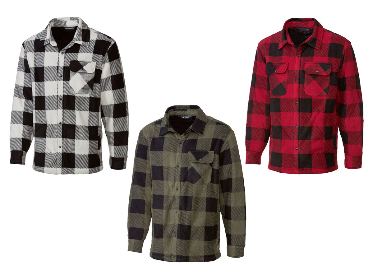 Bild 1 von PARKSIDE Herren Overshirt, hochwertiges Polarfleece im Karomuster