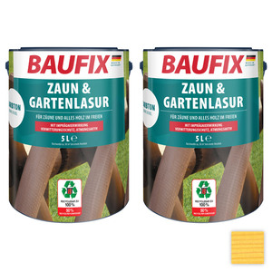 Baufix Zaun- und Gartenlasur, Kiefer - 2er-Set