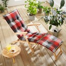 Bild 1 von Solax-Sunshine Deckchair-Auflage, Karo-Rot-Grau