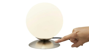 KHG LED-Tischleuchte, Nickel matt silber Maße (cm): H: 17  Ø: [14.0] Lampen & Leuchten