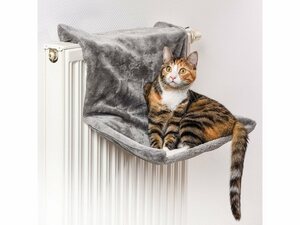 Canadian Cat Company Katzen-Hängematte »Liegemulde für Katzen - grau«, zur Befestigung am Heizkörper