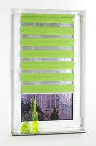 Bella Casa DUO-Rollo Doppelrollo, apfelgrün, 160 x 60 cm