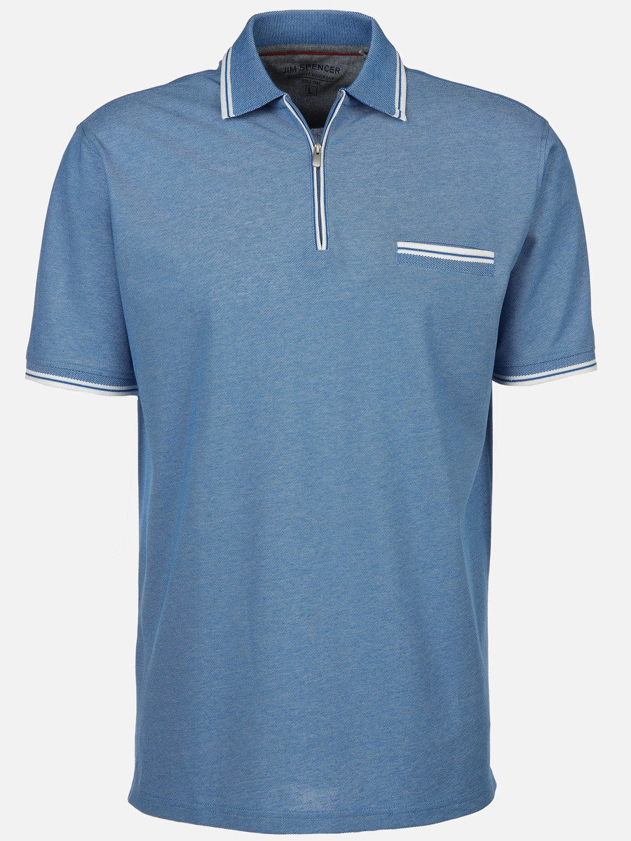 Bild 1 von Herren Poloshirt mit Reißverschluss
                 
                                                        Blau